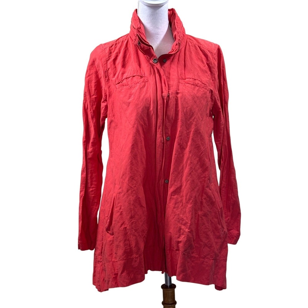 Eileen Fisher Minimalist Utiity Jacket Artsy Casual Transitional Quiet Luxury M